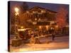 Snow from a Winter Storm Begins to Accumulate in Vail, Colo.-null-Stretched Canvas