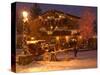 Snow from a Winter Storm Begins to Accumulate in Vail, Colo.-null-Stretched Canvas