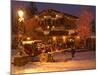 Snow from a Winter Storm Begins to Accumulate in Vail, Colo.-null-Mounted Photographic Print