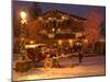 Snow from a Winter Storm Begins to Accumulate in Vail, Colo.-null-Mounted Photographic Print