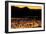 Snow geese and marsh at dusk, Bosque del Apache NWR, New Mexico, USA-Scott T. Smith-Framed Photographic Print