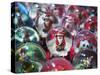 Snow Globes for Sale in the Verona Christmas Market, Italy.-Jon Hicks-Stretched Canvas