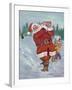 Snow Golfing Santa-Hal Frenck-Framed Giclee Print