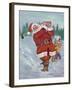 Snow Golfing Santa-Hal Frenck-Framed Giclee Print