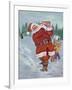 Snow Golfing Santa-Hal Frenck-Framed Giclee Print