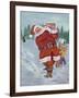 Snow Golfing Santa-Hal Frenck-Framed Giclee Print