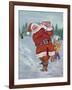 Snow Golfing Santa-Hal Frenck-Framed Giclee Print