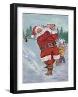 Snow Golfing Santa-Hal Frenck-Framed Giclee Print