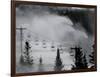 Snow Guns Pump out Man-Made Snow at Bretton Woods Ski Area, New Hampshire, November 20, 2006-Jim Cole-Framed Photographic Print