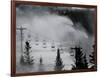 Snow Guns Pump out Man-Made Snow at Bretton Woods Ski Area, New Hampshire, November 20, 2006-Jim Cole-Framed Photographic Print