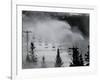 Snow Guns Pump out Man-Made Snow at Bretton Woods Ski Area, New Hampshire, November 20, 2006-Jim Cole-Framed Photographic Print