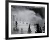 Snow Guns Pump out Man-Made Snow at Bretton Woods Ski Area, New Hampshire, November 20, 2006-Jim Cole-Framed Photographic Print