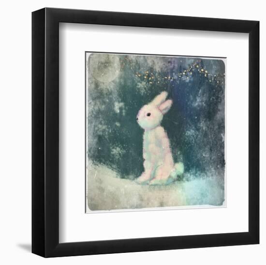 Snow Hare-Claire Westwood-Framed Art Print