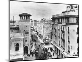 Snow in a Casablanca Street-null-Mounted Photographic Print