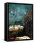 Snow in a little village in Belgium (Ardennes)-Pol Ledent-Framed Stretched Canvas