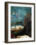 Snow in a little village in Belgium (Ardennes)-Pol Ledent-Framed Art Print