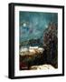 Snow in a little village in Belgium (Ardennes)-Pol Ledent-Framed Art Print