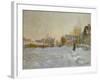 Snow in Argenteuil, 1875-Claude Monet-Framed Giclee Print