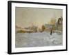 Snow in Argenteuil, 1875-Claude Monet-Framed Giclee Print