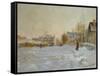 Snow in Argenteuil, 1875-Claude Monet-Framed Stretched Canvas