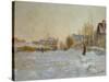 Snow in Argenteuil, 1875-Claude Monet-Stretched Canvas