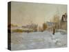 Snow in Argenteuil, 1875-Claude Monet-Stretched Canvas