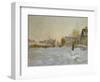 Snow in Argenteuil, 1875-Claude Monet-Framed Premium Giclee Print