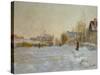 Snow in Argenteuil, 1875-Claude Monet-Stretched Canvas