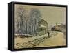 Snow in Argenteuil, 1875-Claude Monet-Framed Stretched Canvas