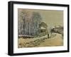 Snow in Argenteuil, 1875-Claude Monet-Framed Giclee Print