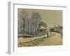 Snow in Argenteuil, 1875-Claude Monet-Framed Giclee Print