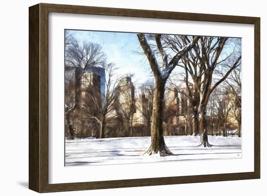 Snow in Central Park II-Philippe Hugonnard-Framed Giclee Print