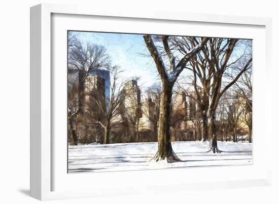 Snow in Central Park II-Philippe Hugonnard-Framed Giclee Print