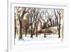 Snow in Central Park III-Philippe Hugonnard-Framed Giclee Print