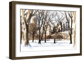 Snow in Central Park III-Philippe Hugonnard-Framed Giclee Print