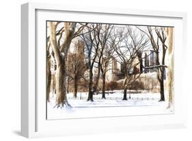 Snow in Central Park III-Philippe Hugonnard-Framed Giclee Print