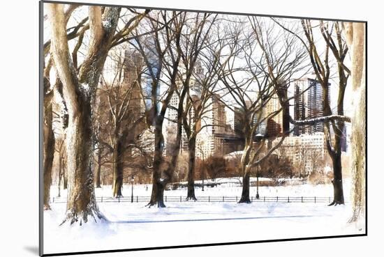 Snow in Central Park III-Philippe Hugonnard-Mounted Giclee Print