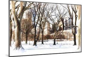 Snow in Central Park III-Philippe Hugonnard-Mounted Giclee Print