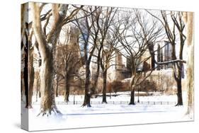 Snow in Central Park III-Philippe Hugonnard-Stretched Canvas