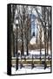Snow in Central Park IV-Philippe Hugonnard-Framed Stretched Canvas