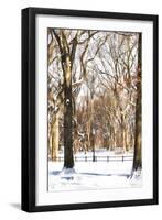 Snow in Central Park-Philippe Hugonnard-Framed Giclee Print