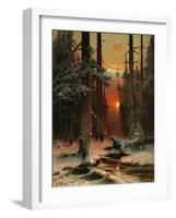 Snow in Forest, 1885-Juli Julievich Klever-Framed Giclee Print