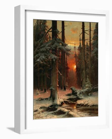 Snow in Forest, 1885-Juli Julievich Klever-Framed Giclee Print