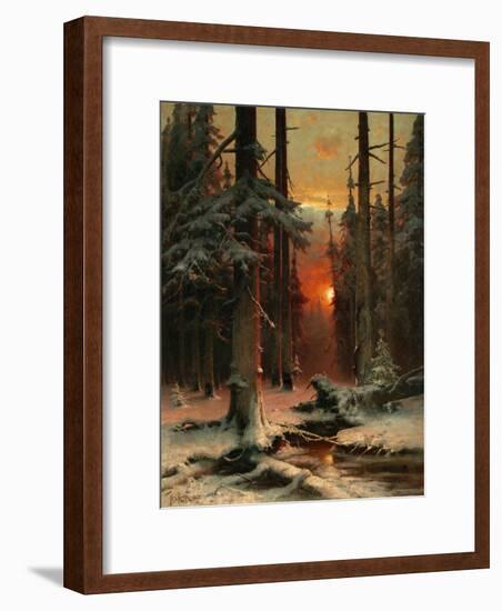 Snow in Forest, 1885-Juli Julievich Klever-Framed Giclee Print