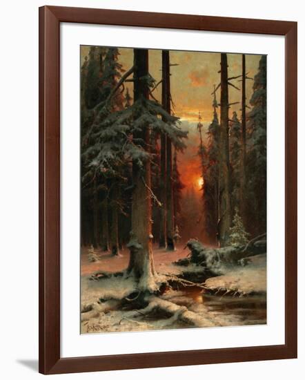 Snow in Forest, 1885-Juli Julievich Klever-Framed Giclee Print