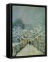 Snow in Louveciennes, 1878-Alfred Sisley-Framed Stretched Canvas