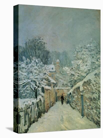 Snow in Louveciennes, 1878-Alfred Sisley-Stretched Canvas