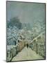 Snow in Louveciennes, 1878-Alfred Sisley-Mounted Giclee Print