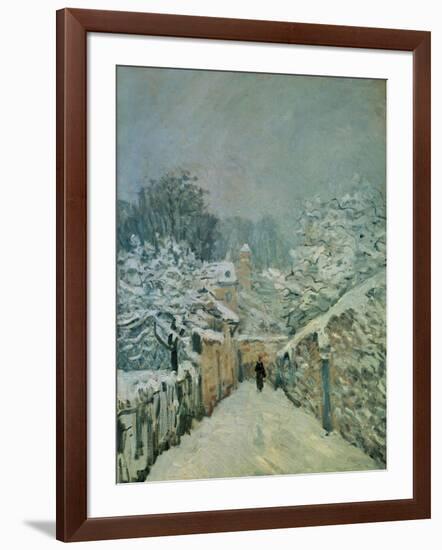 Snow in Louveciennes, 1878-Alfred Sisley-Framed Giclee Print