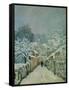 Snow in Louveciennes, 1878-Alfred Sisley-Framed Stretched Canvas